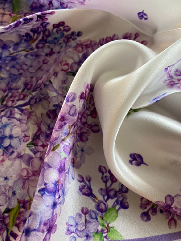 Lilac Reverie Silk Scarf