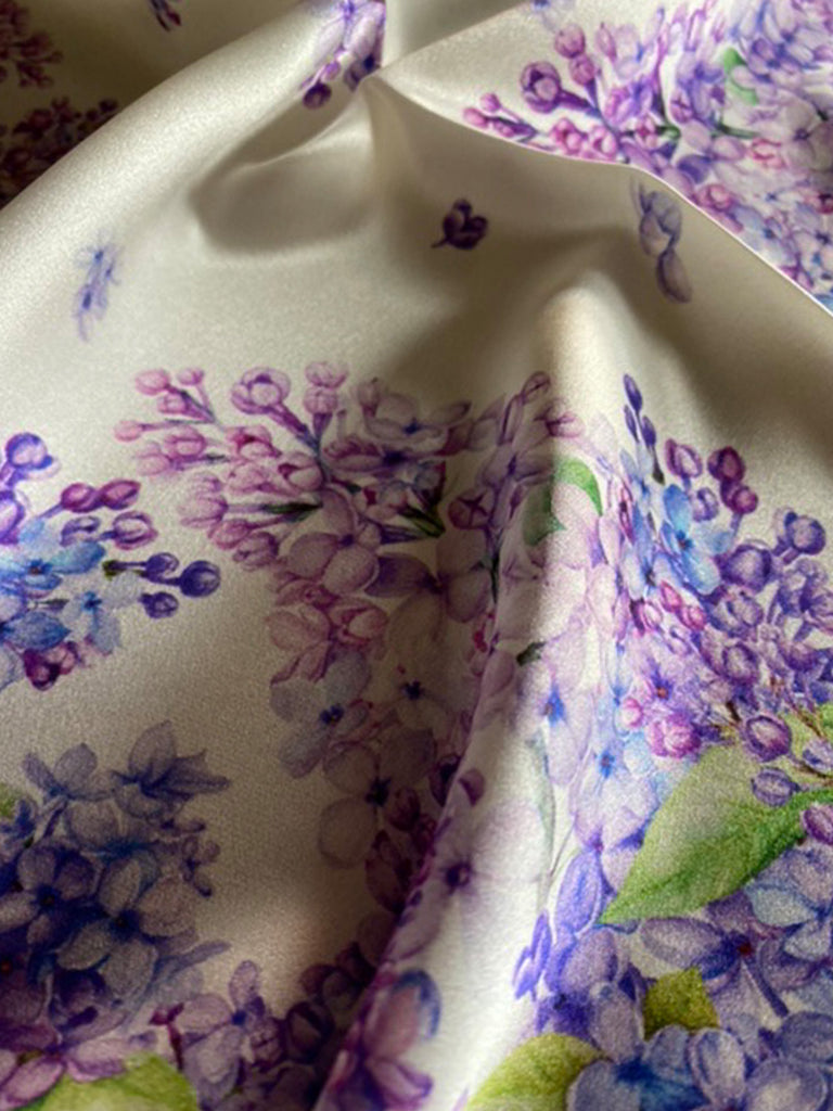 Lilac Reverie Silk Scarf