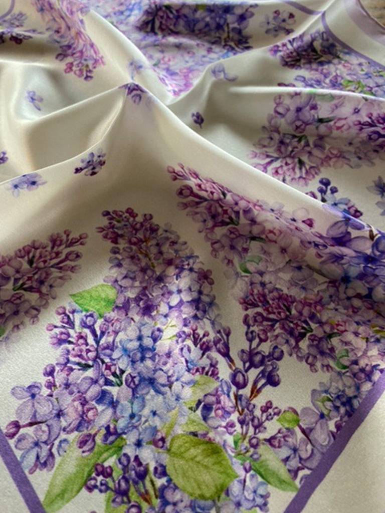 Lilac Reverie Silk Scarf