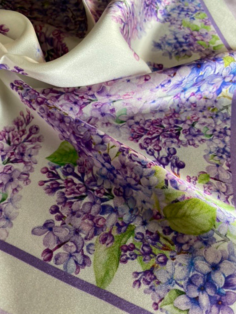 Lilac Reverie Silk Scarf