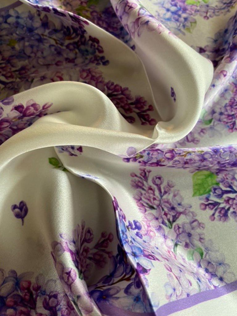 Lilac Reverie Silk Scarf