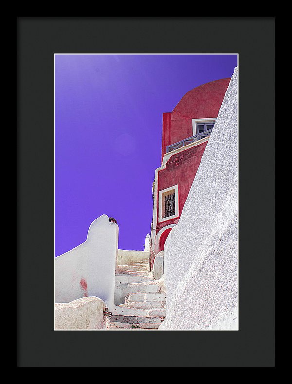 Beautiful Santorini  - Framed Print