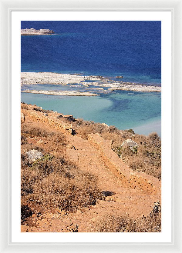 Pathway To The Sea - Framed Print