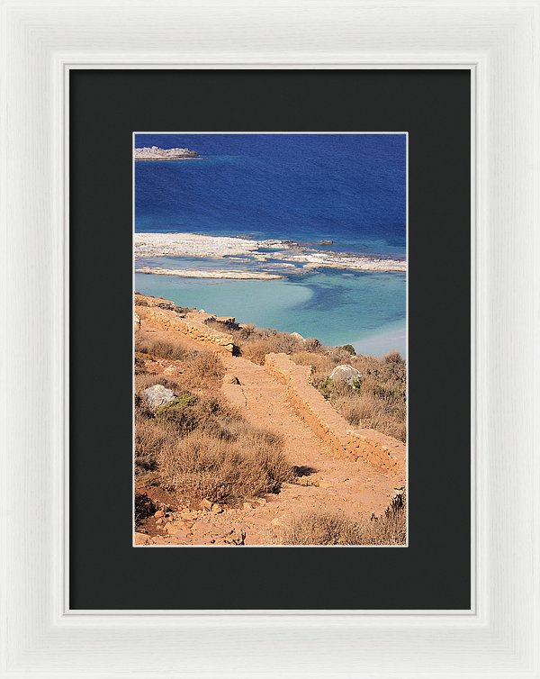 Pathway To The Sea - Framed Print