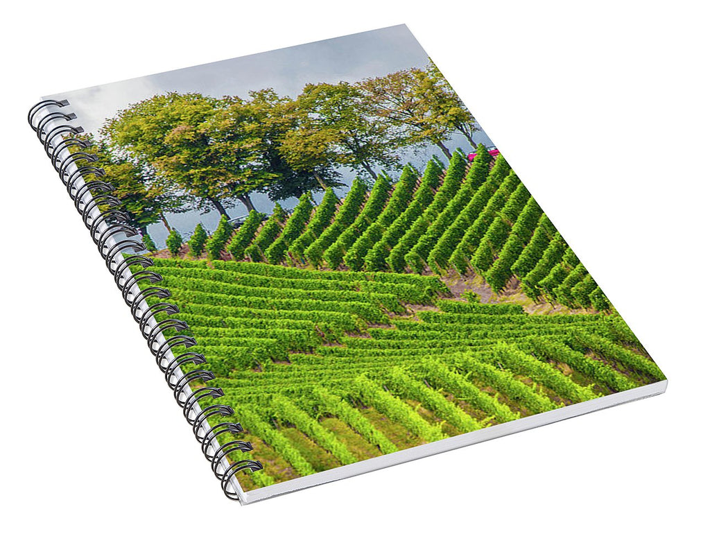 Vineyards In The Grand Duchy Of Luxembourg - Spiral Notebook