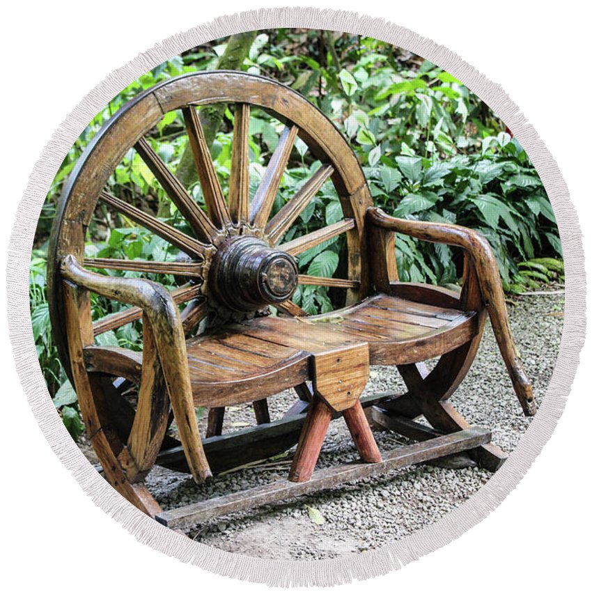 Wheel Bench - Round Beach Towel